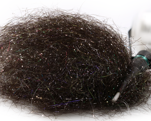 Baitfish ULTRA Sparkle Dubbing, Midnight Black UVR / 98 Baitfish ULTRA Sparkle Dubbing, Midnight Black UVR / 98